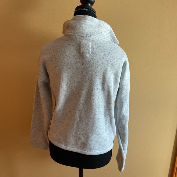 Thread & Supply Light Gray Speckled Quarter-Zip Sweatshirt - Picture 2 of 6